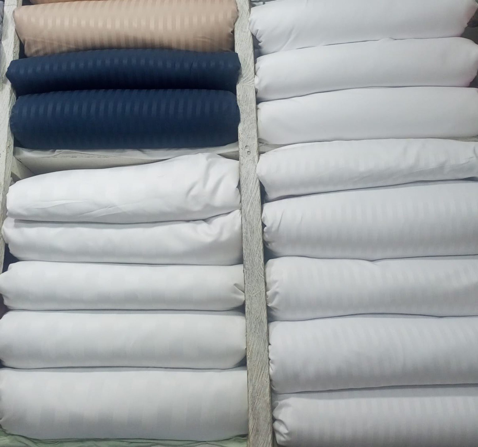 White Textile Stock