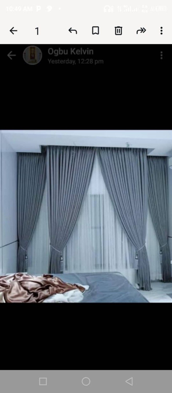 Bedroom Layered Drapery